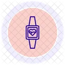 Fitness Tracker Farbkreis Symbol Symbol