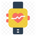 Fitness Tracker Heart Rate Monitor Gps Tracking Icon