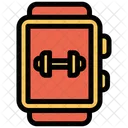 Smartwatch Armbanduhr Fitnessstudio Symbol