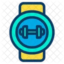 Smartwatch Armbanduhr Fitnessstudio Symbol