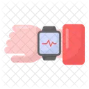 Digitaluhr Fitnesstracker Fitnessuhr Symbol