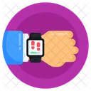 Gesundheitsuhr Fitnessuhr Fitnesstracker Symbol