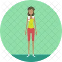 Fitnesslady Fitness Barbell Icon