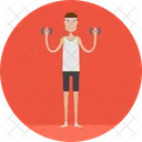 Fitnessman Fitness Langhantel Symbol