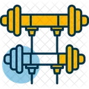 Fitnessstudio Neonschilder Fitness Symbol