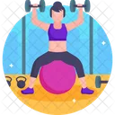 Fitnessstudio  Symbol