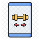 Fitnessstudio-Anwendung  Symbol