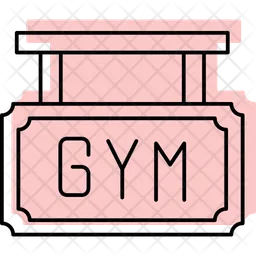 Fitnessstudio-Brett  Symbol