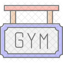 Fitnessstudio-Brett  Symbol