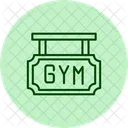 Fitnessstudio-Brett  Symbol