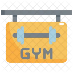 Fitnessstudio-Brett  Symbol