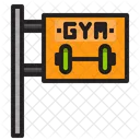 Fitnessstudio-Brett  Symbol