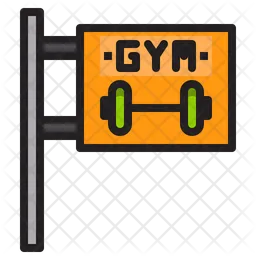 Fitnessstudio-Brett  Symbol