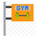 Fitnessstudio-Brett  Symbol