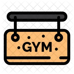 Fitnessstudio-Brett  Symbol