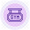 Fitnessstudio-Brett  Symbol