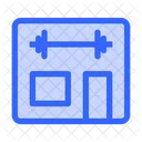 Fitnessraum  Symbol