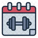 Fitnessstudio-Zeitplan  Symbol