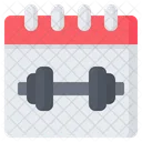 Fitnessstudio-Zeitplan  Symbol