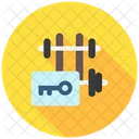 Fitnessstudio Fitness Hantel Symbol