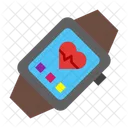 Fitnessuhr Smartwatch Uhr Symbol