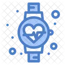 Fitnessuhr Herzschlag Herzfrequenz Symbol