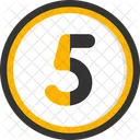 Five Count Counting Icon