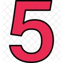 5 숫자 숫자 아이콘