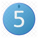 Five Coin Crystal Icon