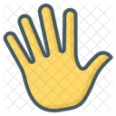 Five Gesture Hand Icon