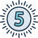 Five Fifth Letter Icon
