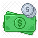 Five Dollar  Icon