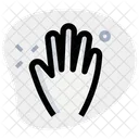 Five Finger Hand Sign High Five Icon