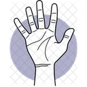 Five Finger Finger Fingers Icon
