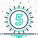 Five Fifth Letter Icon