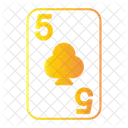 Five of clubs  Icon