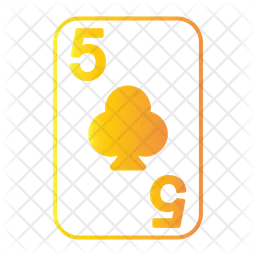 Five of clubs  Icon