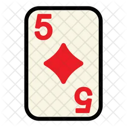 Five Of Diamonds  Icon