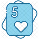 Five Of Heart Icon