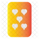 Five of hearts  Icon