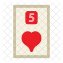 Five Of Hearts  Icône