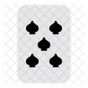 Five Of Spades  Icon