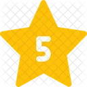 Five Star Rating Review Icon