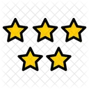 Five Star Rating Feedback Icon