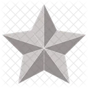 Five Star Silver Star Award Icon