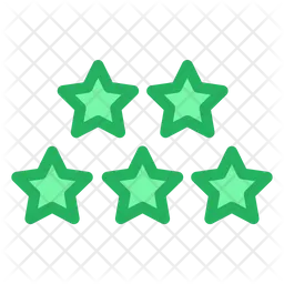 Five Stars Emoji Icon