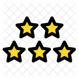 Five Stars Emoji Icon