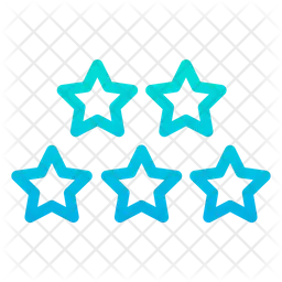 Five Stars Emoji Icon