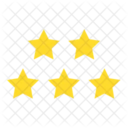 Five Stars Emoji Icon