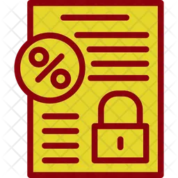 Fixed Interest Rate  Icon
